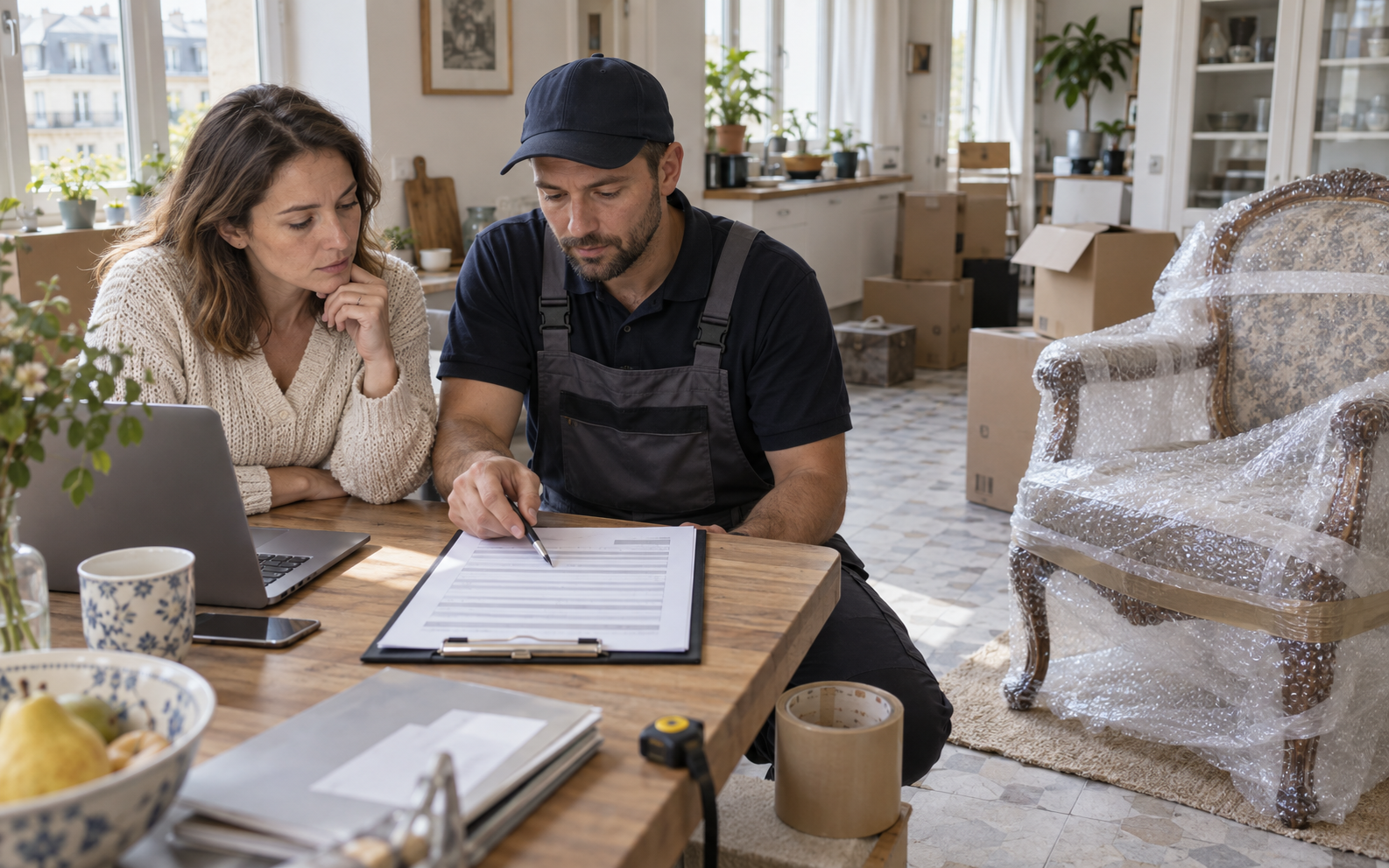 Assurance déménagement et déclaration de valeur : questions à confirmer